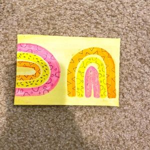 boho rainbow painting